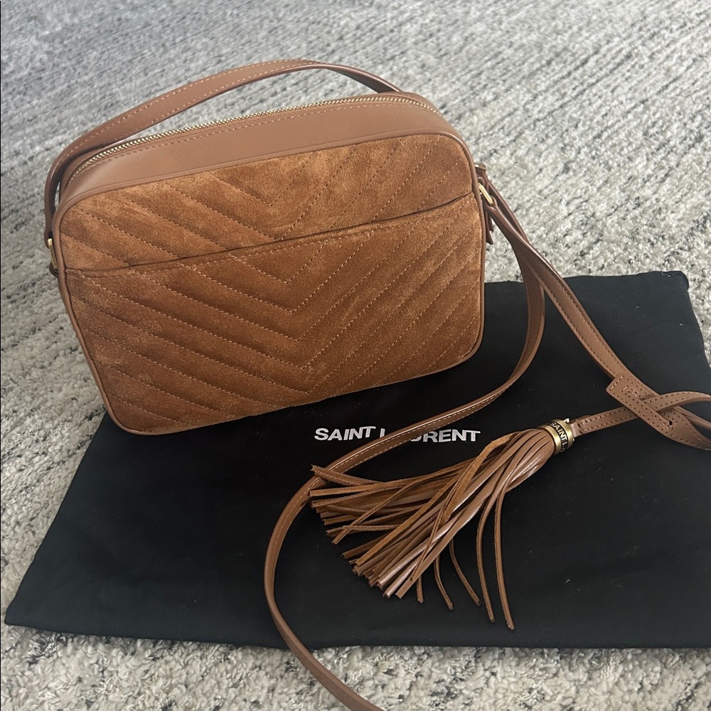 Saint Laurent Suede Lou Camera Bag - Picture 4 of 6